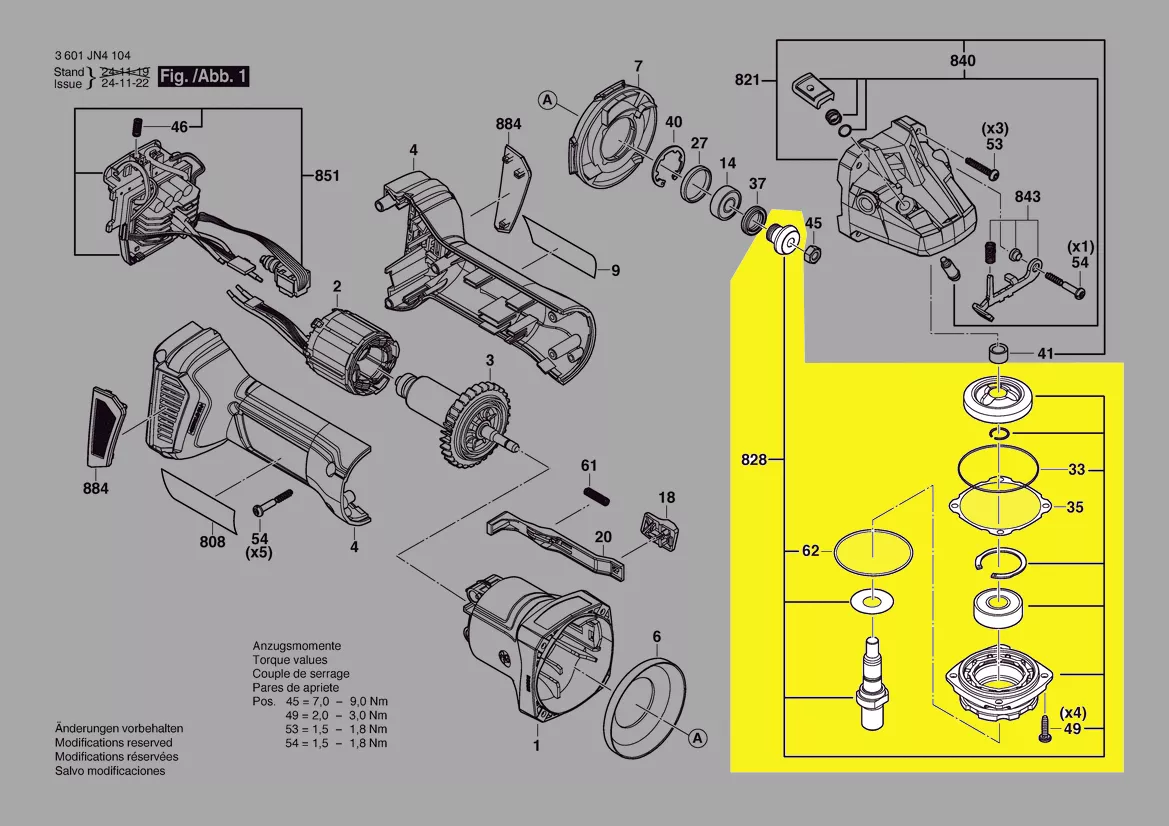 renvoi d\'angle réf. 1 619 PS2 074 Bosch